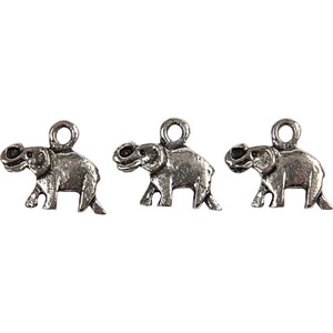 Elefant, vedhæng, sølv